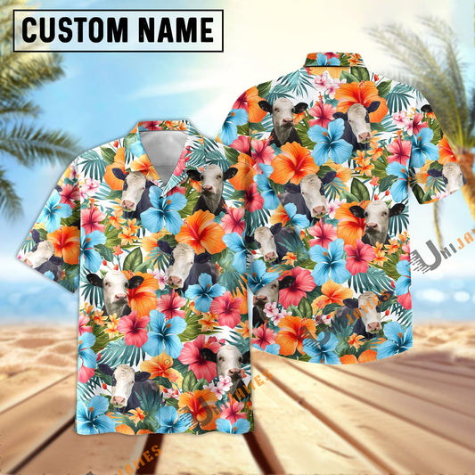 Uni Black Baldy Blue Colorful Summer Pattern Hawaiian Shirt