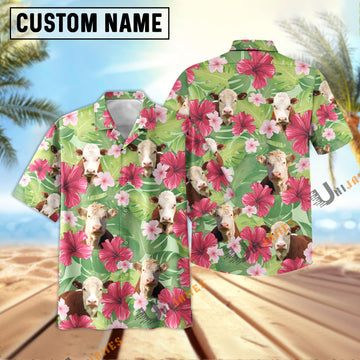 Uni Hereford Green Summer Hawaiian Shirt