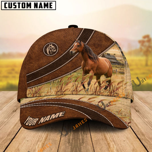 Uni Horse Cool Farming Customized Name Cap