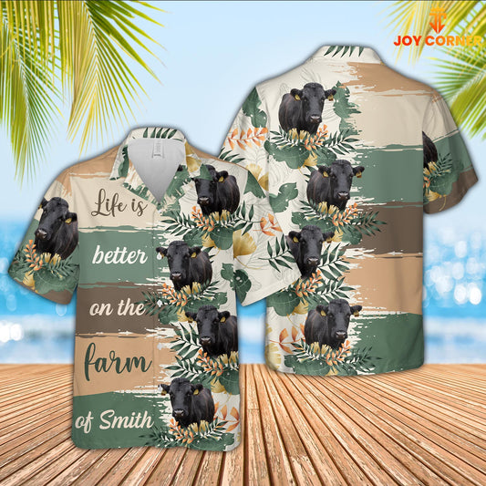 Uni Custom Name Dexter Life Is Better On The Farm Hawaiian Shirt