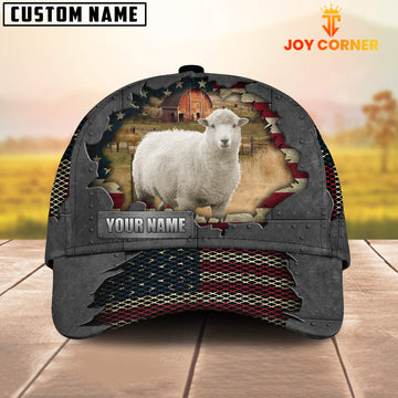 Uni Goat Customized Name US Flag Net Cap