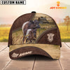 Uni Belted Galloway On The Farm Customized Name 3D Brown Cap