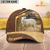 Uni Sheep Customized Name Brown Farm Cap