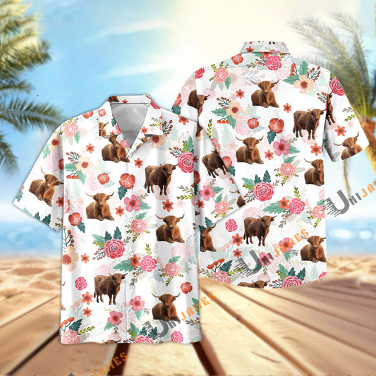 Uni Highland Fresh Summer 3D Hawaiian Shirt