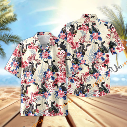 Uni Holstein Flowers Cool Summer Pattern Hawaiian Shirt