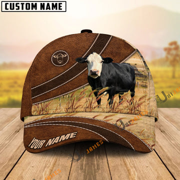 Uni Black Baldy Cool Farming Customized Name Cap