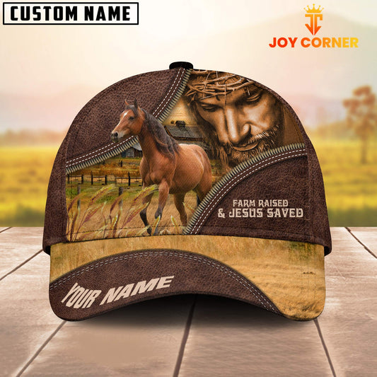 Uni Horse Farm & Jesus Customized Name Cap