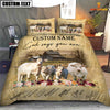 Uni Charolais No Horn God Says You Are Custom Name Bedding Set