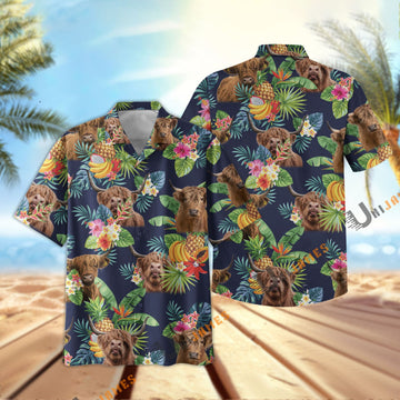 Uni Highland Fruit Summer Hawaiian Shirt