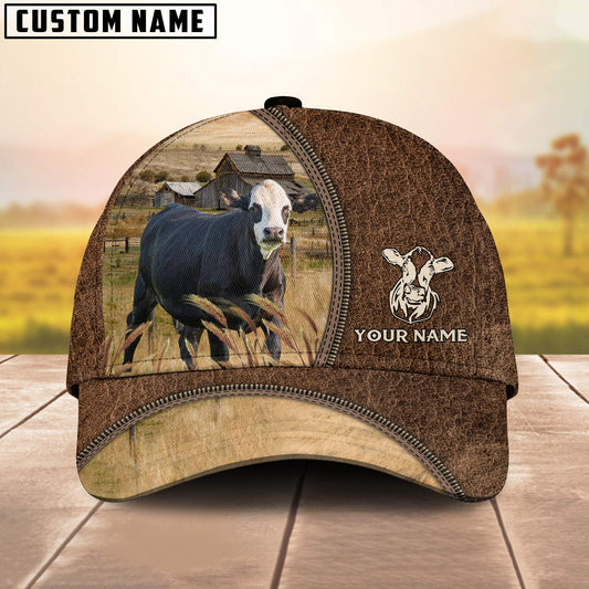 Uni Black Baldy Farming Personalized Name Cap