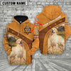 Uni Golden Retriever Custom Name Printed 3D Hoodie