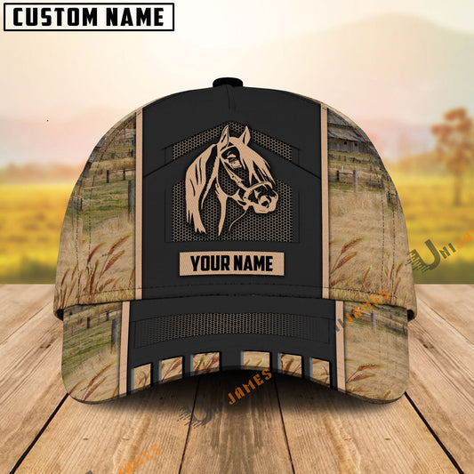 Uni Horse Lover Customized Name Cap