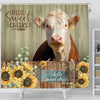 Uni Hereford Hello Sweet Cheeks 3D Shower Curtain