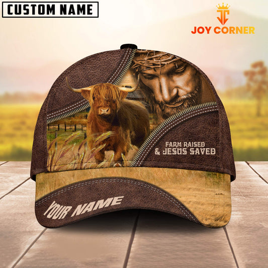 Uni Highland Farm & Jesus Customized Name Cap