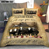 Uni Black Baldy God Says You Are Custom Name Bedding Set