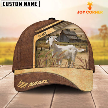 Uni Goat Customized Name Brown Farm Cap