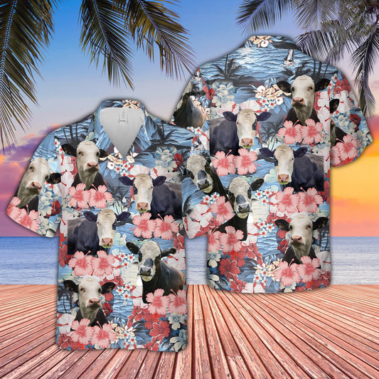 Uni Black Baldy Flower Farming 3D Hawaiian Shirt