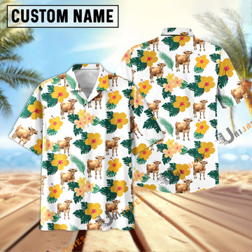 Uni Jersey Summer Flamigo Flower Hawaiian Shirt