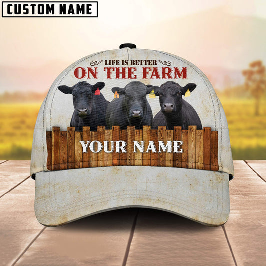 Uni Brangus Better On The Farm Customized Name Cap
