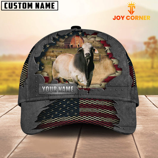 Uni Brahman Customized Name US Flag Net Cap