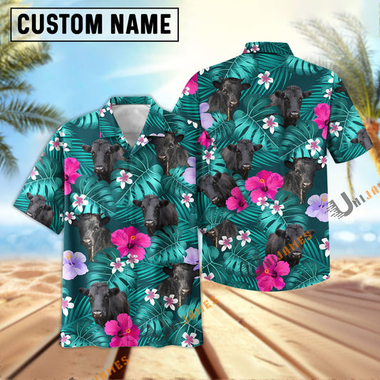 Uni Dexter Green Flowers Summer Pattern Hawaiian Shirt