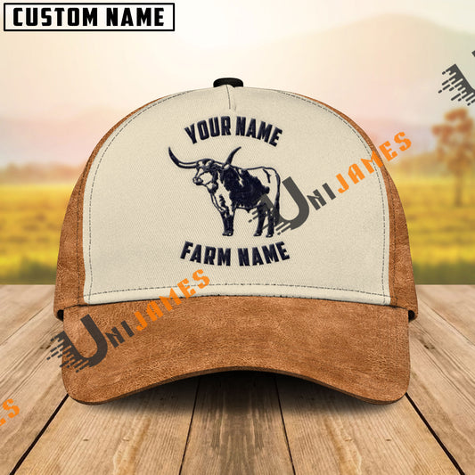 Uni Texas Longhorn Embroidered Name and Printed Cap