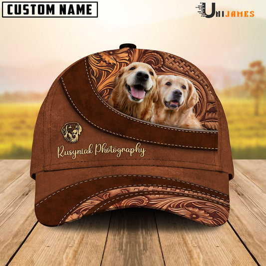 Uni Golden Retriever Farming Life Customized Name Cap