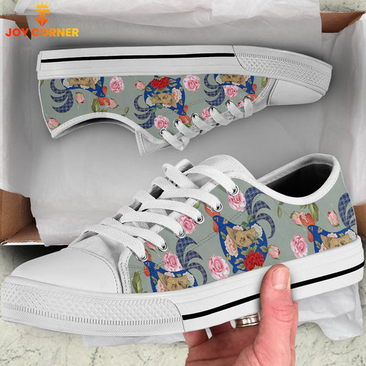 Uni Chicken Flower Pattern Low Top Shoes