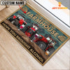 Uni Red Tractor Hope You Bought Alcohol Custom Name Doormat