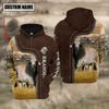 Uni Brahman Farming Leather Pattern Personalized 3D Hoodie