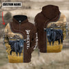 Uni Dexter Farming Leather Pattern Personalized 3D Hoodie