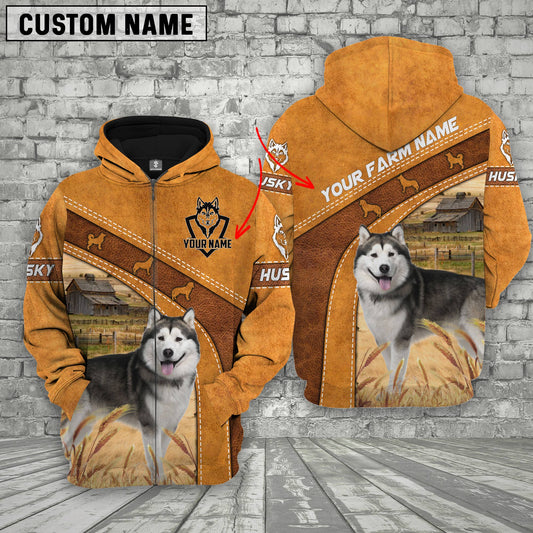 Uni Husky Races Custom Name Printed 3D Hoodie