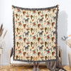 UniJames Horse Cowboy Pattern Woven Blanket