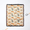 UniJames Horse Floral Yellow Pattern Woven Blanket