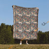 UniJames Horse Floral Pattern Woven Blanket