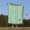 UniJames Horse Mint Pattern Woven Blanket