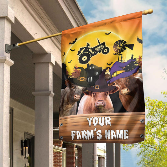 Uni Shorthorn Farming Customized Name 3D Flag