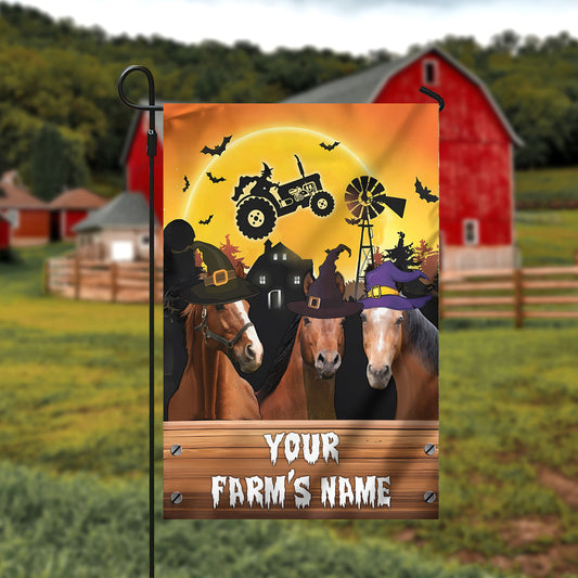 Uni Horse Farming Customized Name 3D Flag