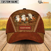 Uni Simmental Happy Face Cattle Customized Name Cap