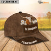 Uni Texas Longhorn Daisy Flowers Brown Customized Name Cap