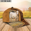 Uni Charolais Ranch Lift Leather Pattern Customized Name Cap