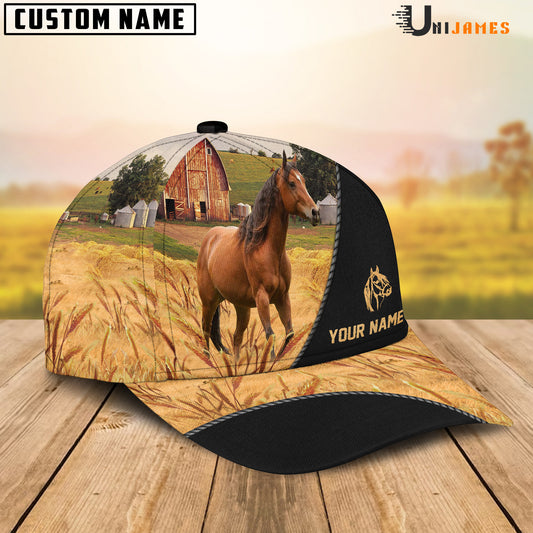 Uni Horse Barn Farm Black Customized Name Cap