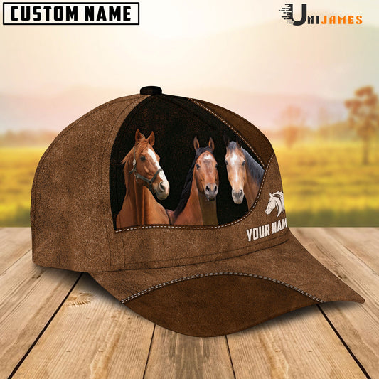 Uni Horse Happiness Farming Life Customized Name Cap