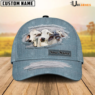 Uni Brahman Jeans Style Pattern Customized Name Cap