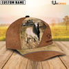 Uni Brahman Cattle Personalized Name Brown Farm Cap