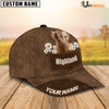 Uni Highland Daisy Flowers Brown Customized Name Cap