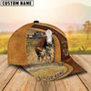 Uni Hereford Ranch Lift Leather Pattern Customized Name Cap