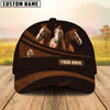 Uni Horse Farm Leather Pattern Customized Name Cap