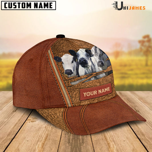 Uni Speckle Park Happy Face Cattle Customized Name Cap