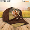 Uni Texas Longhorn Amazing Farm Leather Pattern Customized Name Cap